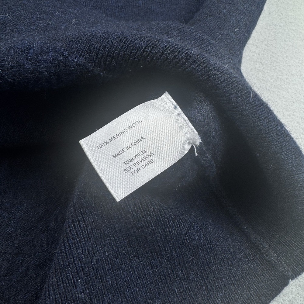 Orvis 100% Merino Wool Sweater 2.0 1/4 Zip Men XL (L) Pullover Blue Outdoor Gorp - Picture 7 of 8